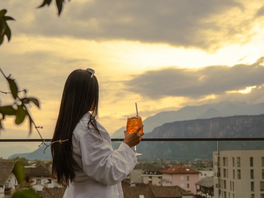Enjoy the weather in Bolzano, South Tyrol on the terrace Enjoy the weather in Bolzano, South Tyrol on the terrace