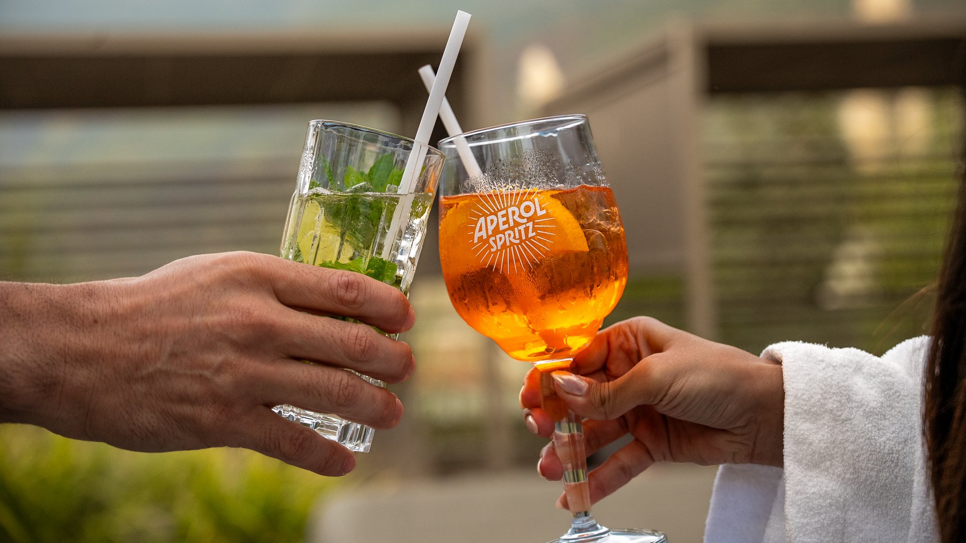 Enjoy the weather in Bolzano, South Tyrol on the terrace Enjoy the weather in Bolzano, South Tyrol on the terrace